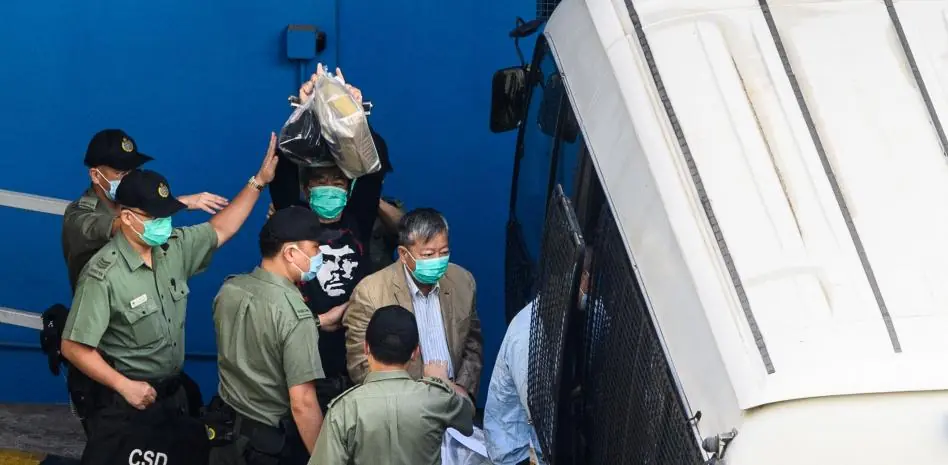 Condenados a prisión varios activistas hongkoneses por convocar una protesta no autorizada contra China