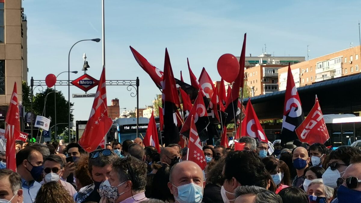 Alrededor de 4.000 personas protestan en Madrid contra el ERE de Caixabank