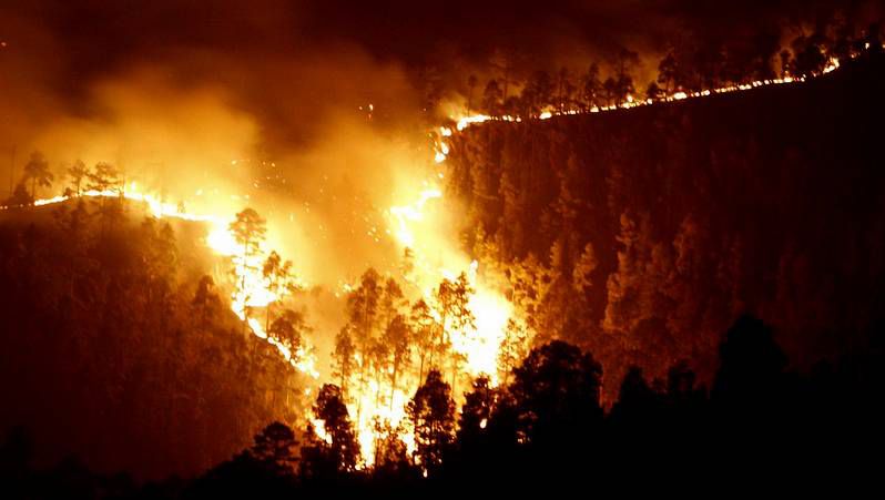El incendio en Tenerife empeora y ya ocupa 1.500 hectáreas