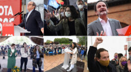 Los candidatos esperan los resultados desde las sedes de los partidos