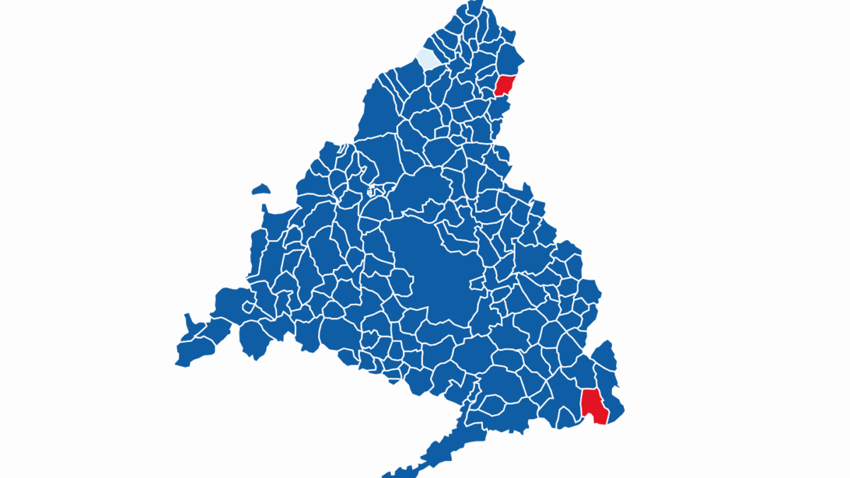 Así votó Madrid por distritos y municipios