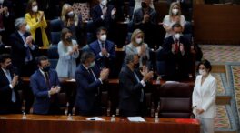 Ayuso presenta sus medidas estrella en la investidura: Madrid será un "ejemplo de austeridad en el gasto público"