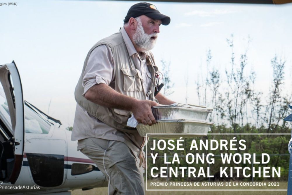 El chef José Andrés y su ONG World Central Kitchen, Premio Princesa de Asturias de la Concordia 2021