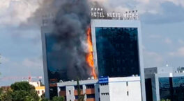 (VÍDEO) Gran incendio en el Hotel Nuevo Madrid