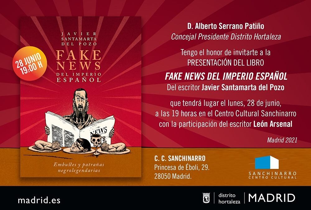 El libro ‘Fake news del Imperio español’ se presenta este lunes en Madrid