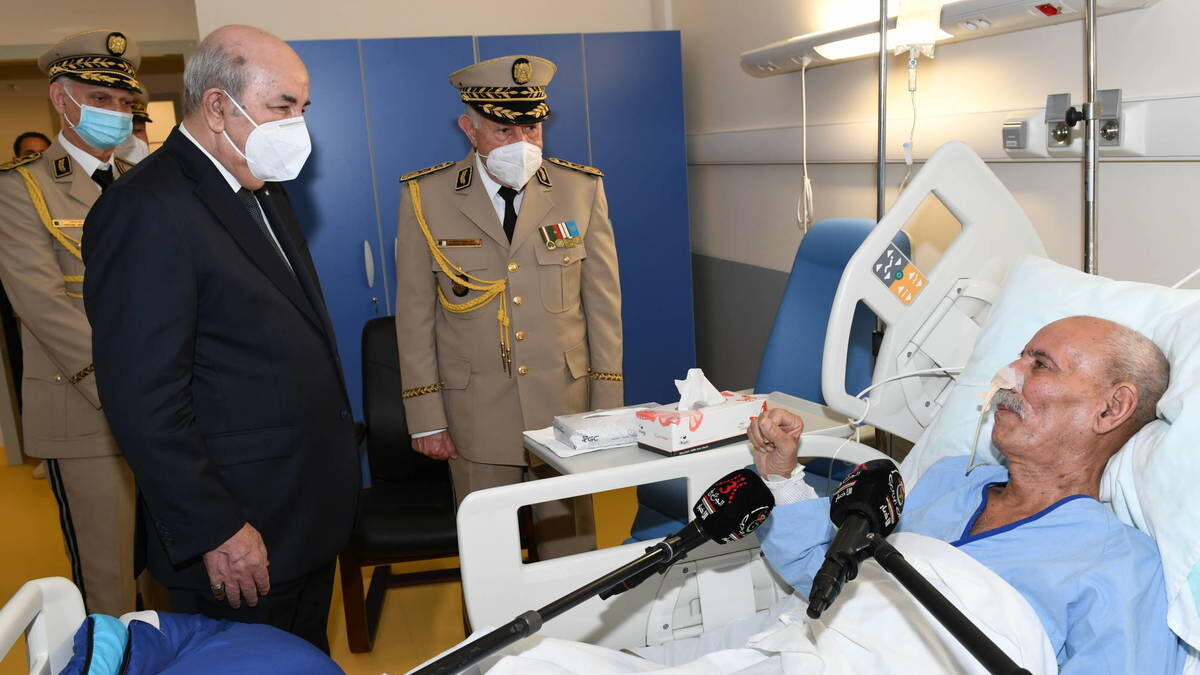 (VÍDEO) Primeras imágenes de Ghali después de su salida de España en un hospital de Argel