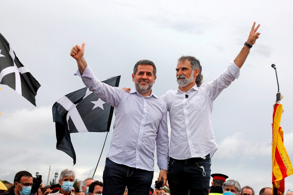 Los presos del ‘procés’ prometen seguir «trabajando» por la independencia tras salir de la cárcel
