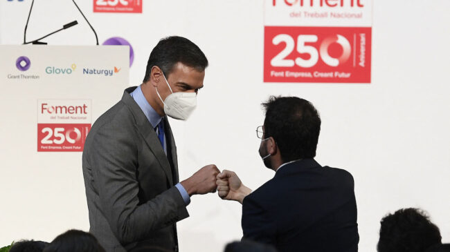 Sánchez recibe a Aragonès en la Moncloa para intentar recuperar el diálogo