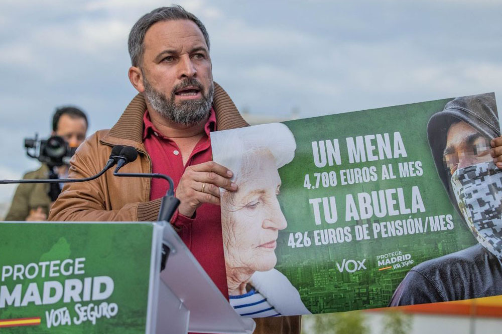 La Audiencia de Madrid avala el cartel de Vox contra los 'menas': «Es legítima lucha ideológica»