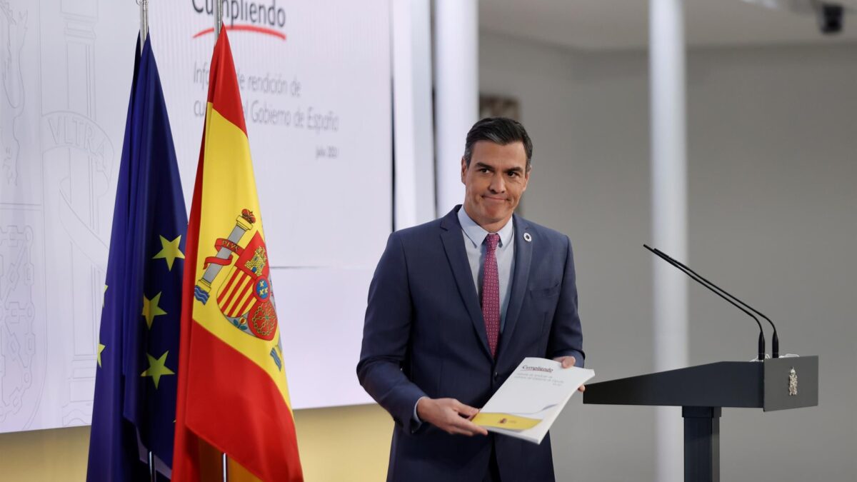 Sánchez hace balance del curso político de este primer semestre: «Uno de cada tres compromisos están cumplidos»