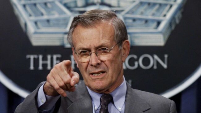 Muere Donald Rumsfeld, el polémico estratega de la guerra de Irak