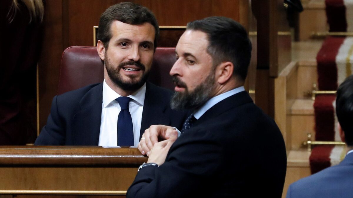 Casado responde a Abascal tras la polémica con Vox en Ceuta: «El PP nunca ha levantado cordones sanitarios»