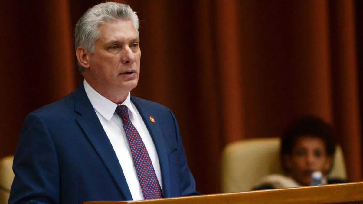 El presidente de Cuba, tras comparecer en televisión: “Buscan fracturar la unidad de nuestro pueblo”