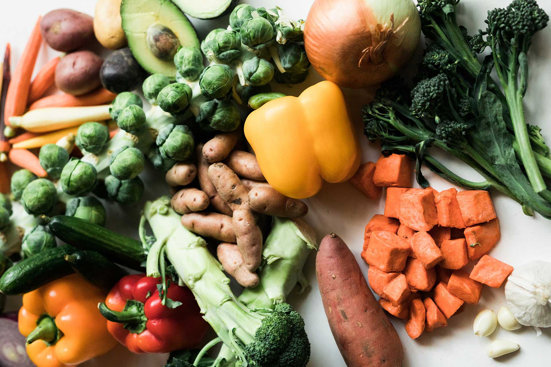 Vegetales atractivos, no obligatorios