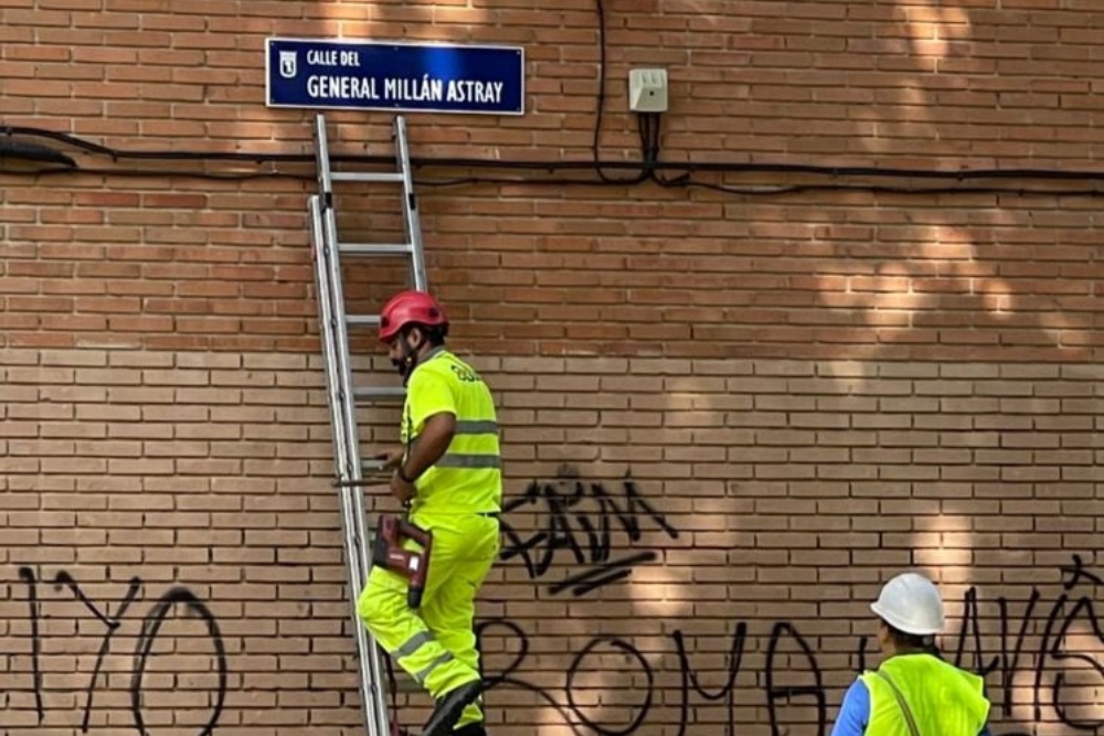 El General Millán Astray vuelve al callejero de Madrid