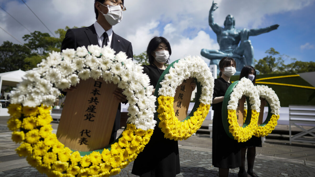 Nagasaki llama a la comunidad internacional a lograr un mundo sin armas nucleares en el 76 aniversario del bombardeo
