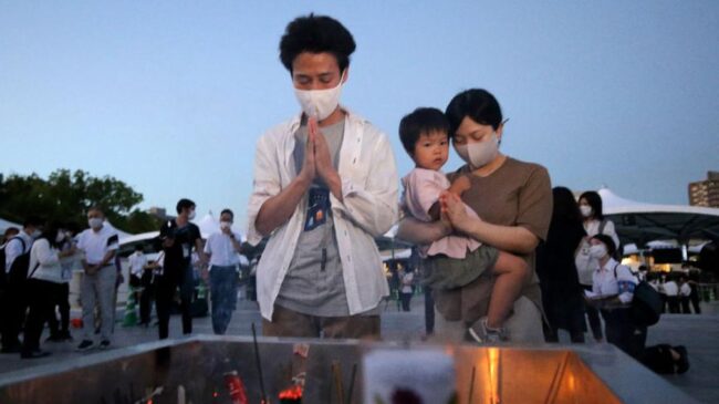 Hiroshima conmemora 76 años de la bomba y reclama al COI un minuto de silencio