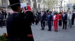 Aragonès y sus consejeros inauguran la Diada de Cataluña con las tradicionales ofrendas florales
