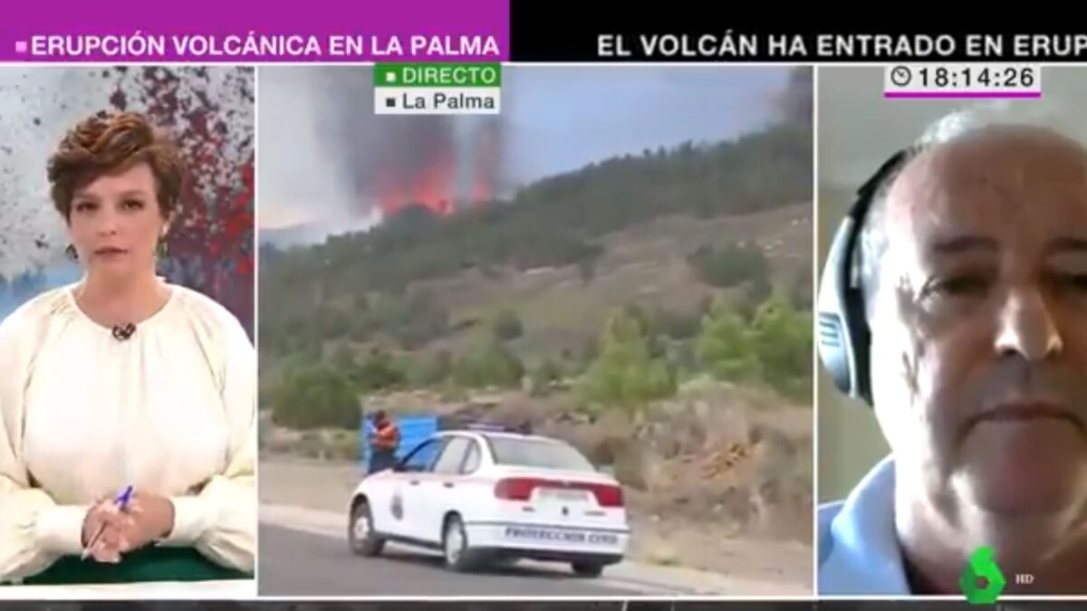 (VÍDEO) Nuevo momento sonado de La Sexta con la erupción en La Palma: «La crítica está ahí, pero vamos a centrarnos»