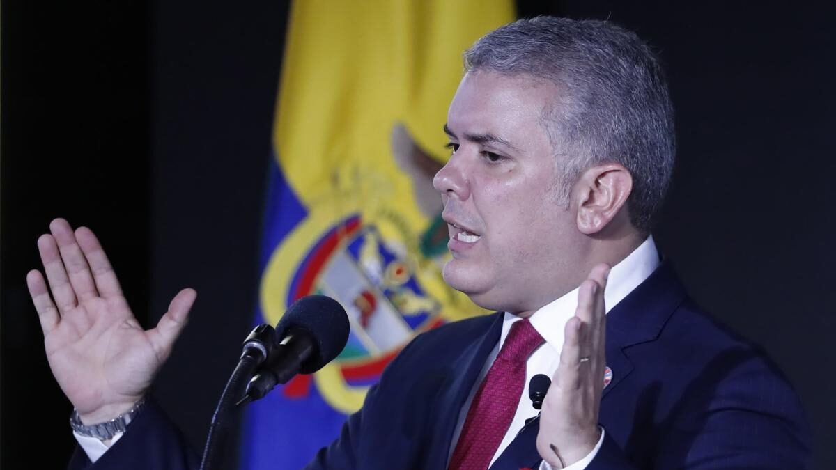 El presidente de Colombia pide en EE.UU. que se ponga fin a la «dictadura» venezolana