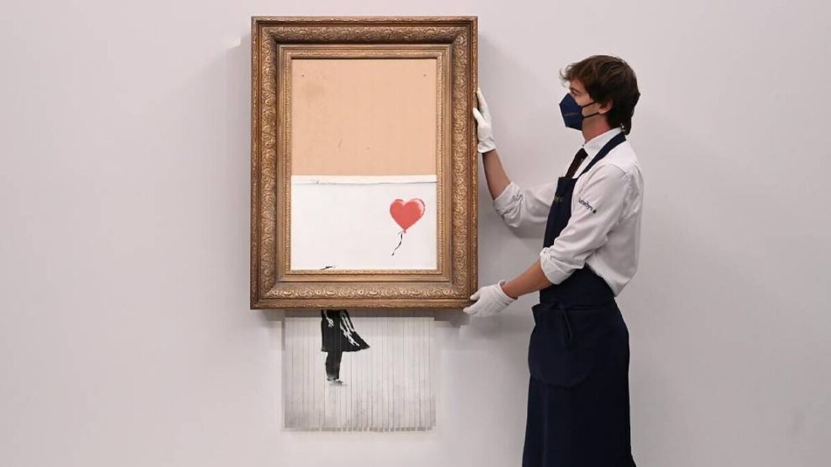 El cuadro destruido por Banksy multiplica su valor hasta los 21 millones de euros