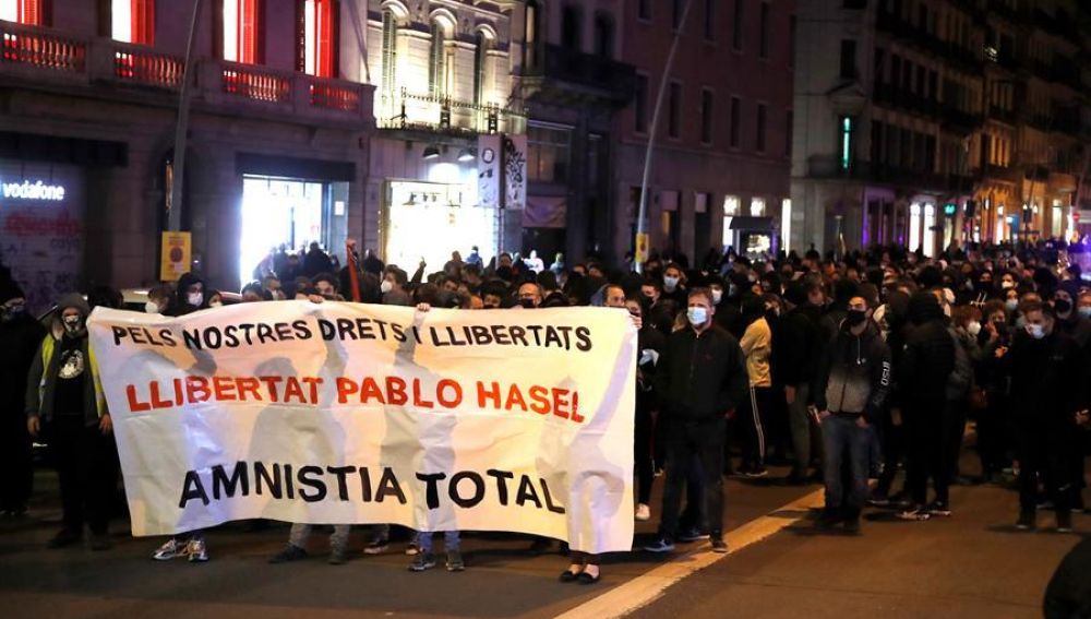 (VÍDEO) Manifestación antisistema en Madrid para pedir «la amnistía total» de «los presos políticos y exiliados»