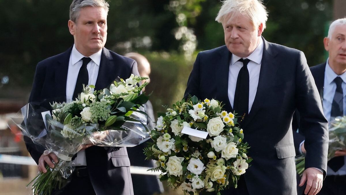 Boris Johnson homenajea su compañero David Amess, el diputado conservador asesinado