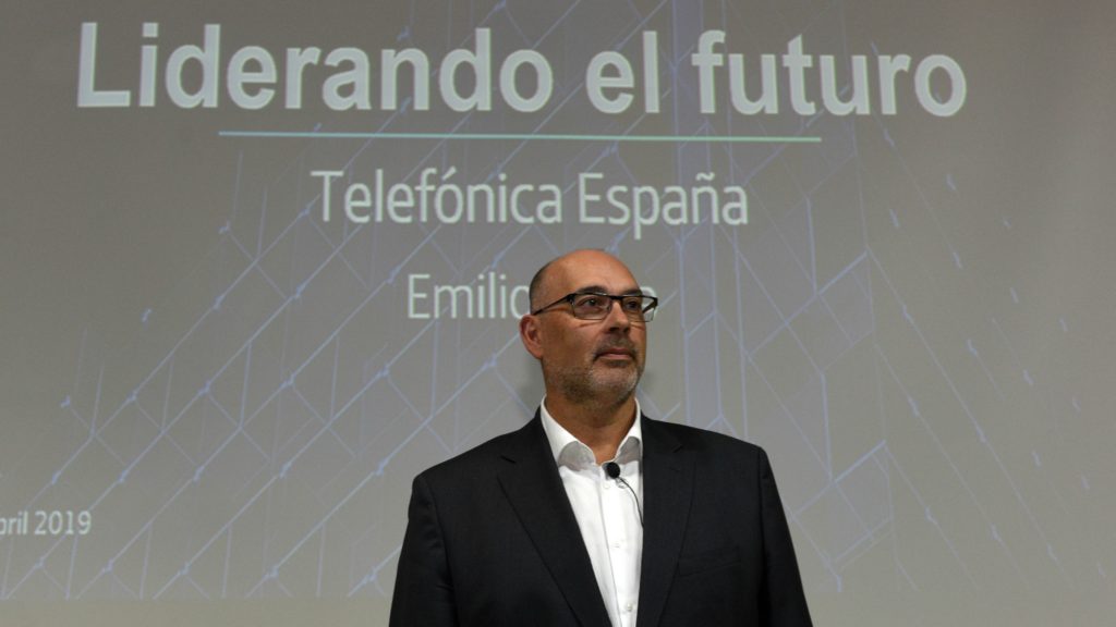 Emilio Gayo, presidente de Telefónica España, filial donde se realizarán los 3.411 despidos del ERE.