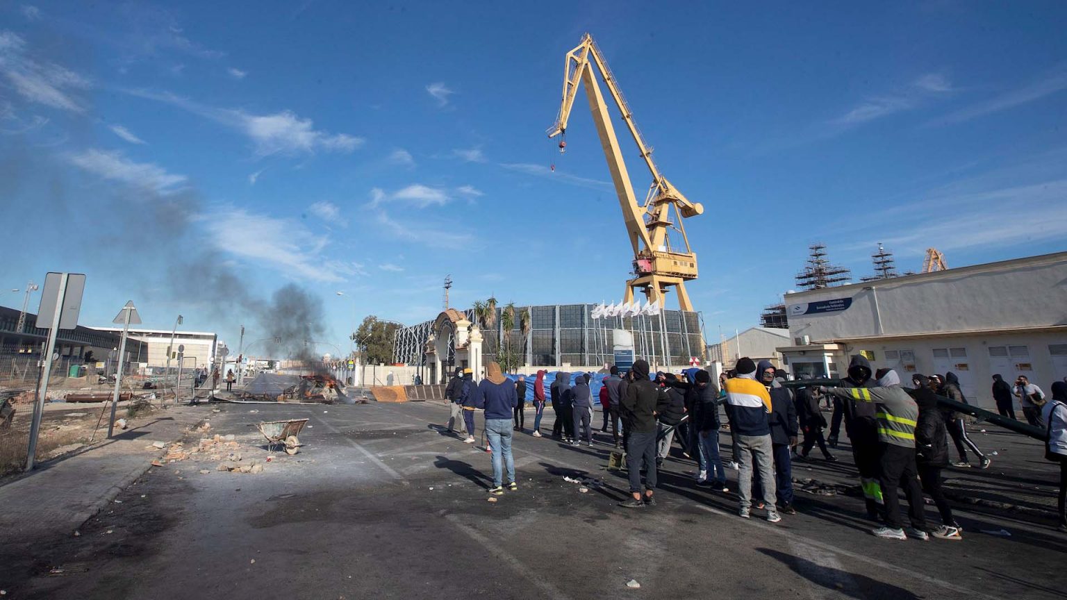 Sexta jornada de huelga del metal en Cádiz: «Las empresas están perdiendo más dinero que lo que tendrían que pagar»