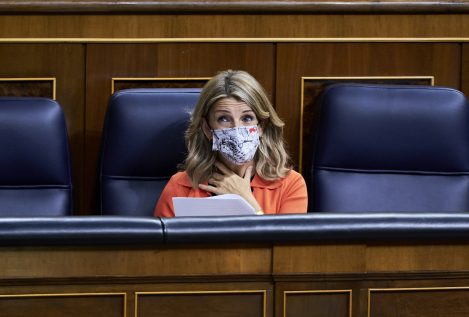 Yolanda Díaz se pone de perfil en Castilla y León para huir del batacazo de Podemos