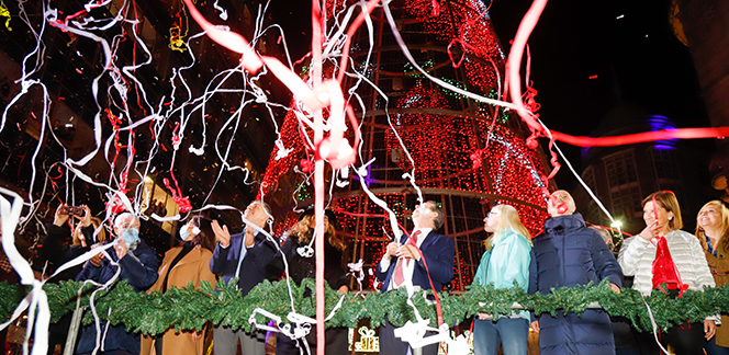 Vigo, con 11 millones de luces, da por iniciada la Navidad en todo el planeta