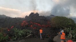 La lava del volcán de La Palma sigue avanzando y llega a ocupar una superficie de 1.018,6 hectáreas