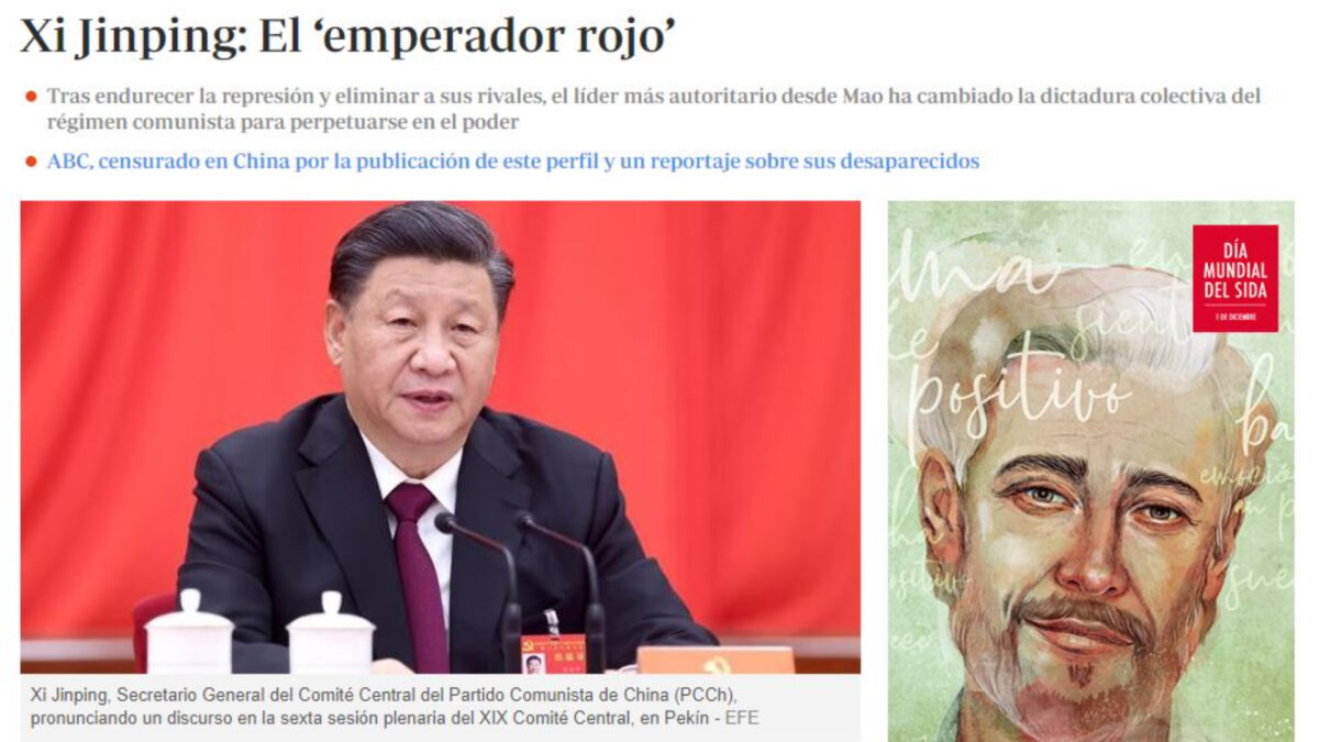 La web de ‘ABC’, censurada en China tras publicar un perfil de Xi Jinping y una crónica sobre las desapariciones