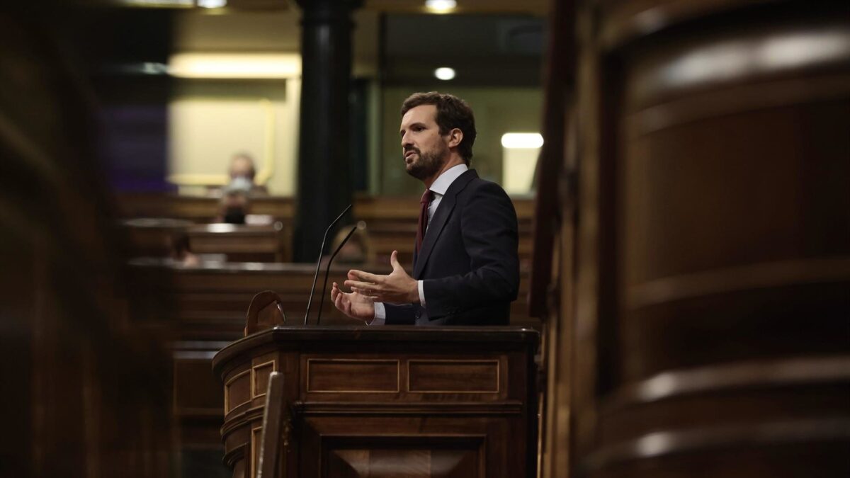 Casado, a Sánchez en el Congreso: «Qué mala fecha para hablar de abolir la prostitución. Qué mala suerte ha tenido»