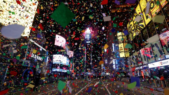 Sólo los vacunados podrán despedir el año en Nueva York durante la celebración de Nochevieja de Times Square