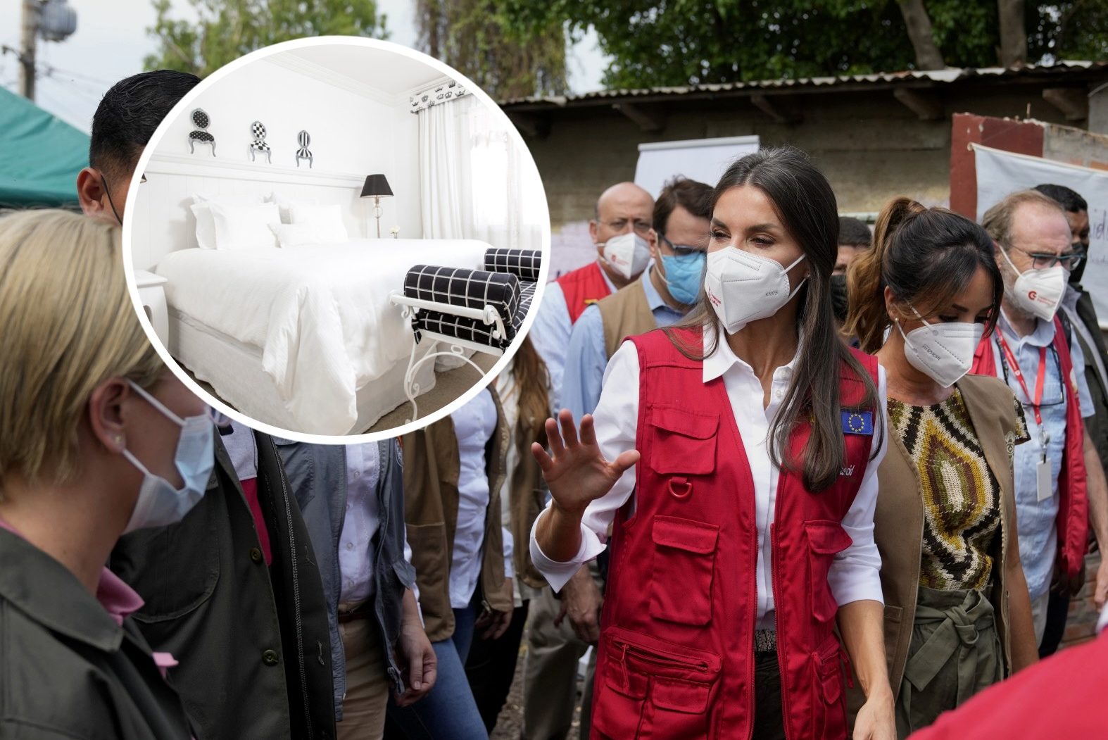 La reina Letizia, de ayuda humanitaria pero en hotel de lujo
