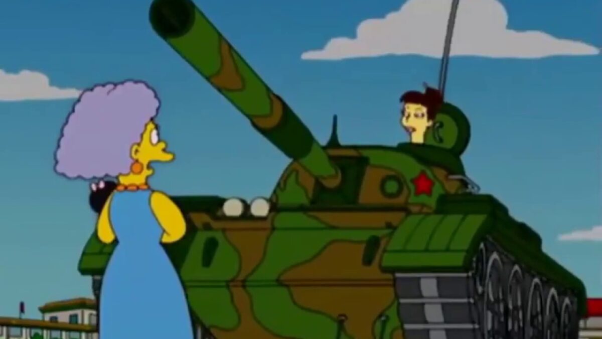 Desaparece de Disney+ en Hong Kong un episodio de ‘Los Simpson’ sobre Tiananmen