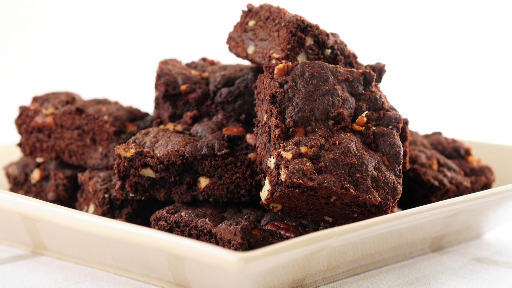 Brownie de chocolate con nueces