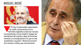 'El Mundo' pide disculpas por desear la muerte de Miguel Bosé y culpa a Peñafiel