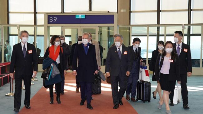 Parlamentarios franceses llegan a Taiwán para una visita de cinco días