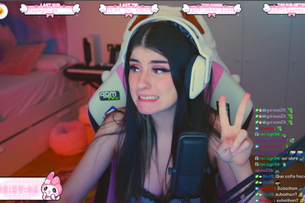 Una española se cuela en la lista de las streamers más vistas de Twitch