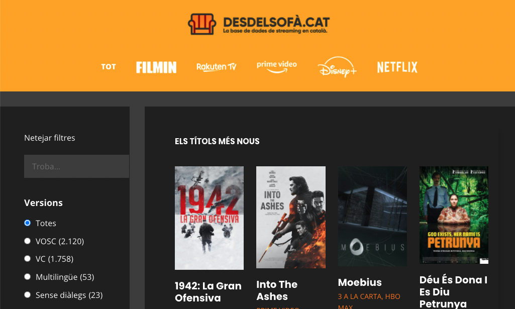 Nacionalistas crean una web para fiscalizar el catalán de Netflix o HBO