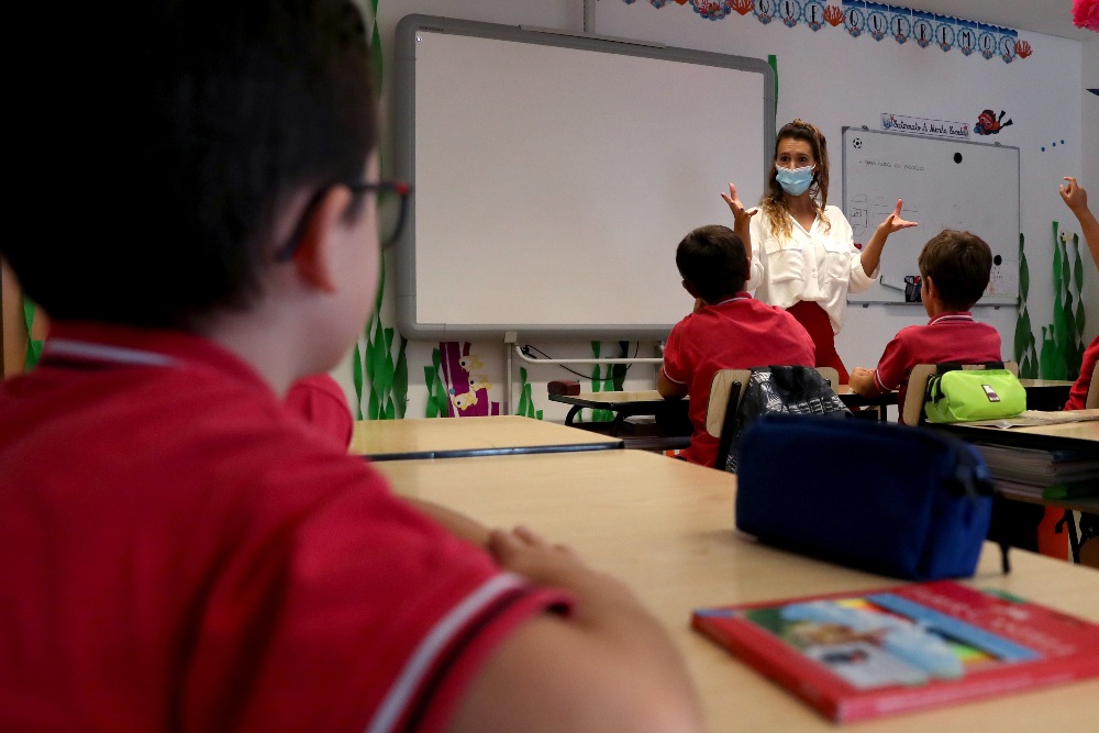 Los niños de Madrid regresan a las clases presenciales
