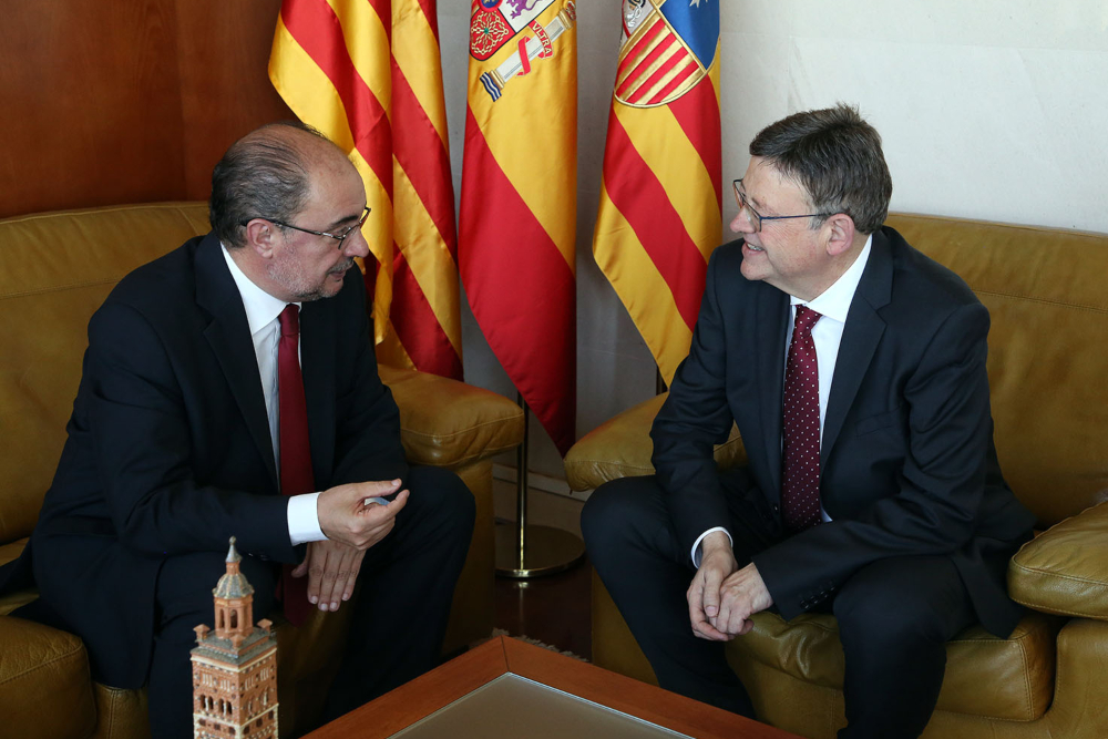 Lambán y Puig preparan un congreso para reclamar la descentralización del Estado