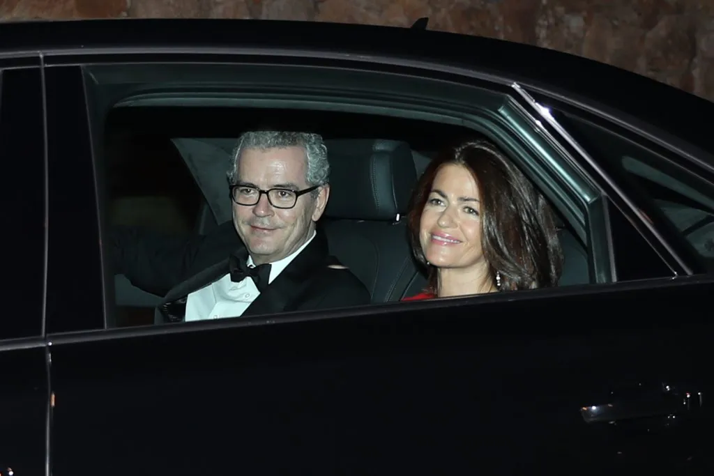 Pablo Isla y su mujer