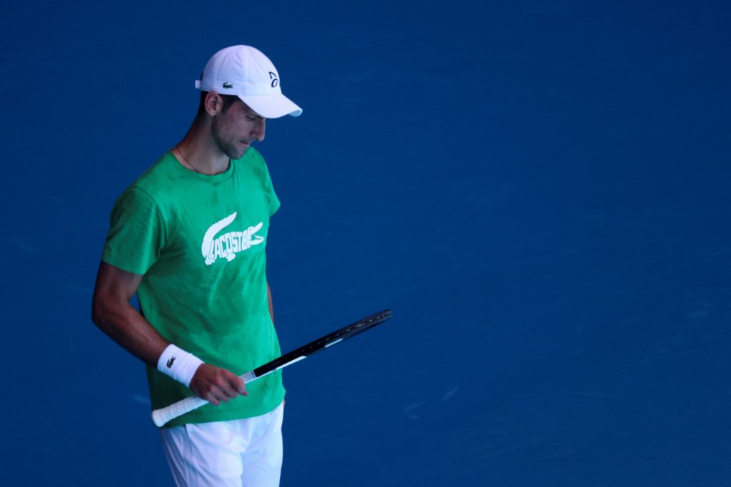Novak Djokovic, vestido de Lacoste