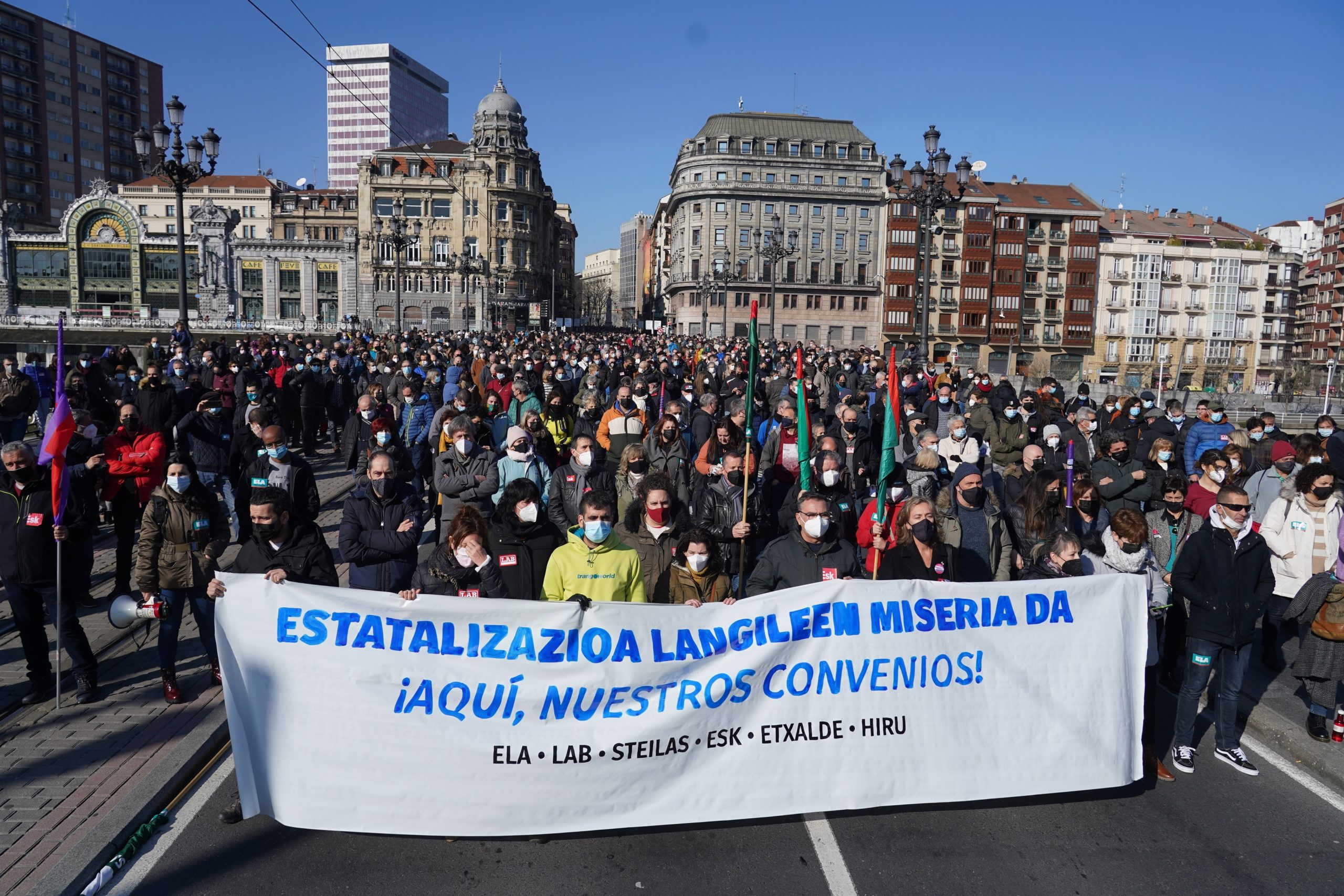 Los sindicatos independentistas del País Vasco y Cataluña rechazan la reforma laboral