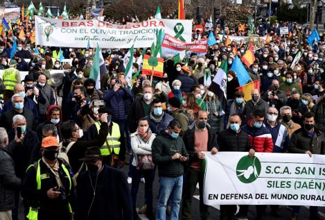 La España rural protesta en Madrid contra el abandono del campo