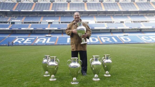Muere Paco Gento, leyenda del Real Madrid, a los 88 años