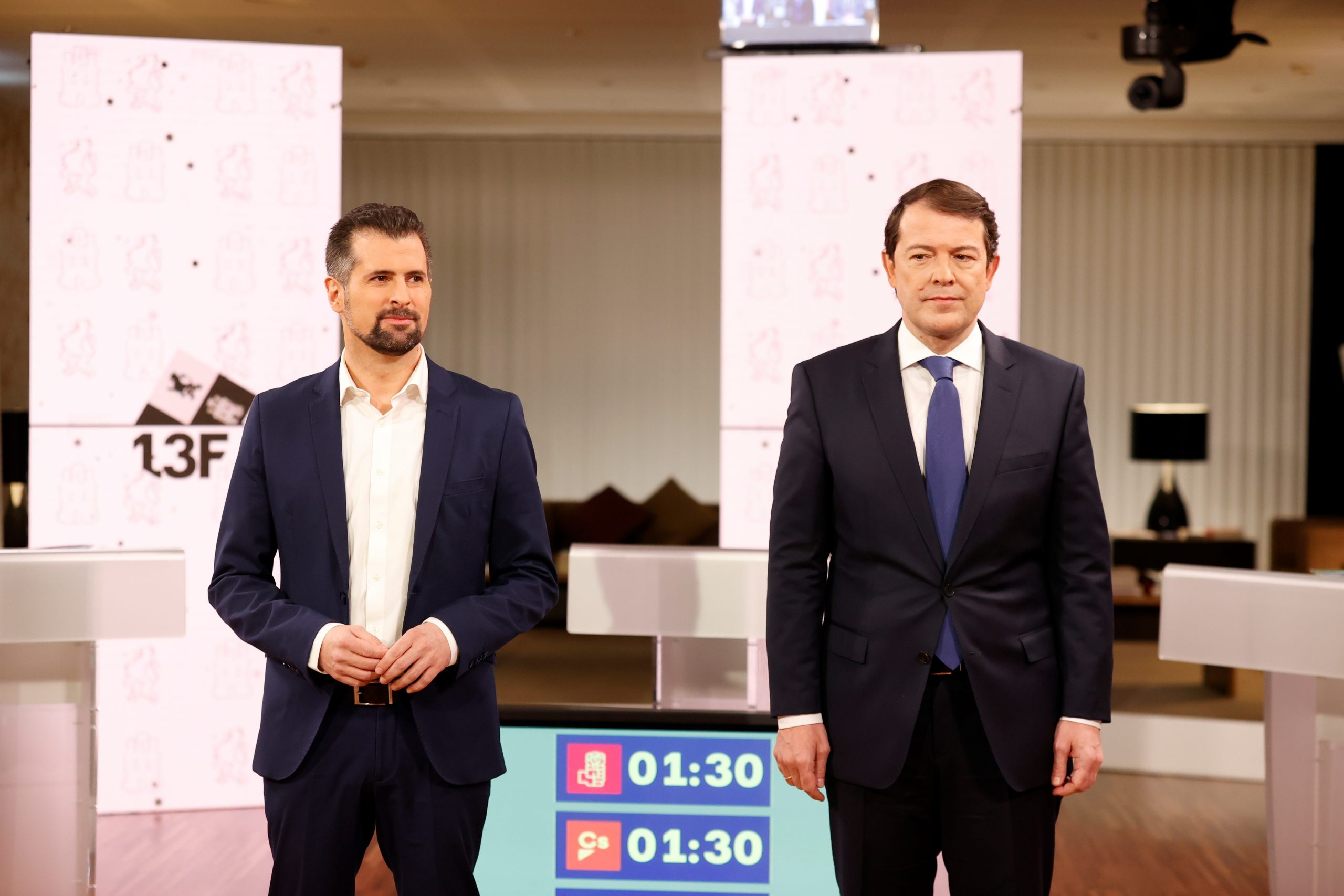 Mañueco esquiva los ataques de Igea con un Tudanca desdibujado en el primer debate